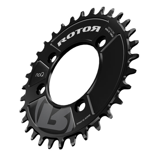 Mono-Kettenblatt 9/10/11/12V ROTOR noQ-RING X1 4 Löcher 76 mm
