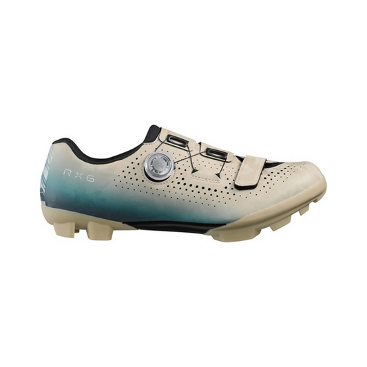MTB-Schuhe XC/Gravel SHIMANO RX600 Beige/Blau