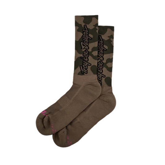 Socken TROY LEE DESIGNS PERFORMANCE SCRUBLAND Camouflage Khaki