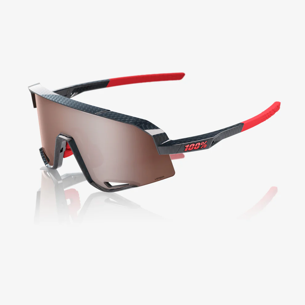 Brille 100% SLENDALE Noir Carbon Hiper Mirror Argent