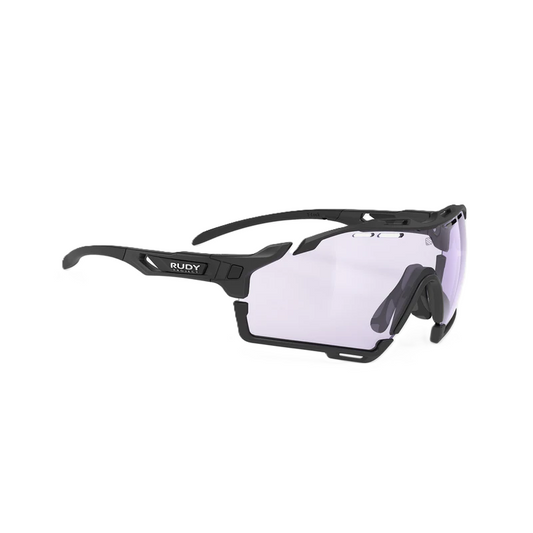 Brille RUDY PROJECT CUTLINE Schwarz Matt Gläser IMPACTX™ Photochromique Laser Purple