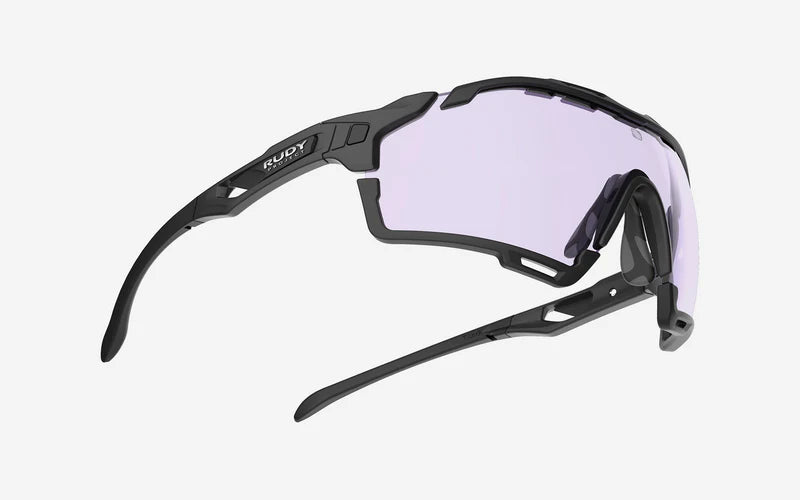 Brille RUDY PROJECT CUTLINE Schwarz Matt Gläser IMPACTX™ Photochromique Laser Purple