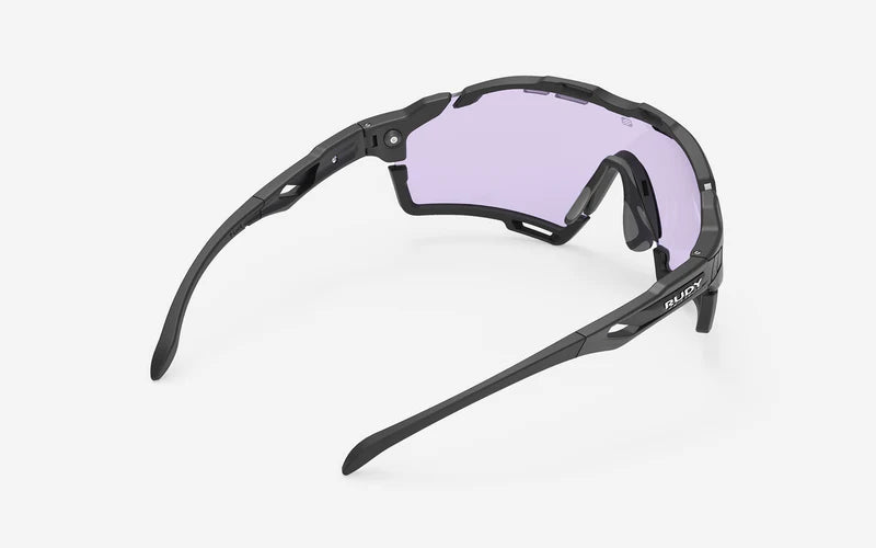 Brille RUDY PROJECT CUTLINE Schwarz Matt Gläser IMPACTX™ Photochromique Laser Purple