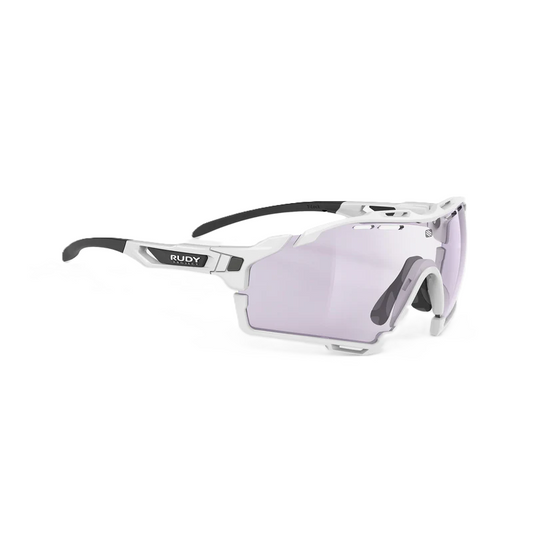 Brille RUDY PROJECT CUTLINE Weiß Gläser IMPACTX™ Photochrom Laser Purple