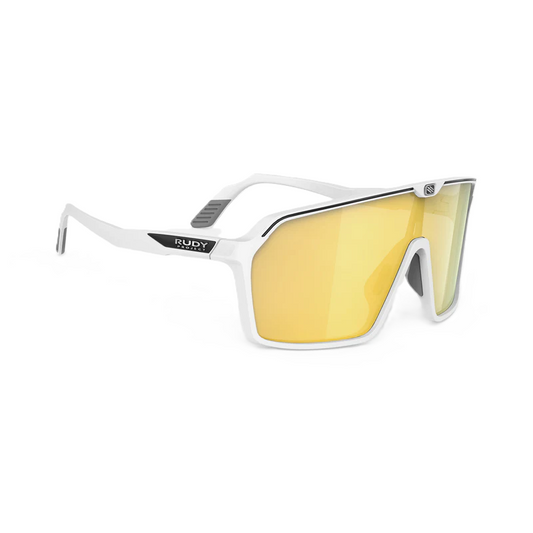Brille RUDY PROJECT SPINSHIELD Weiß Gläser RP Optics Multilaser Gold