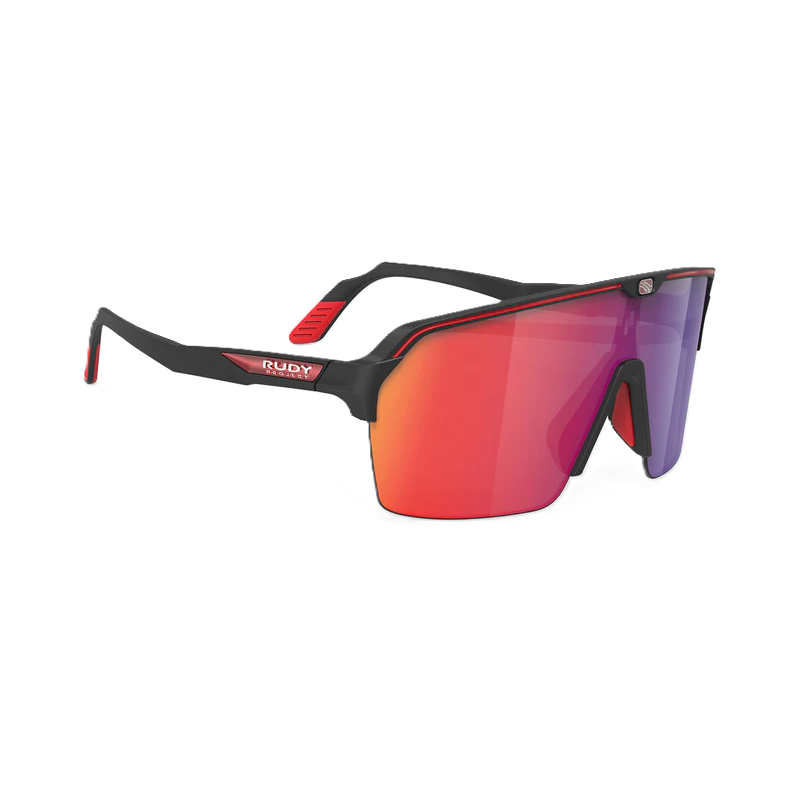 Brille RUDY PROJECT SPINSHIELD AIR Schwarz Matt Gläser RP Optics Multilaser Red