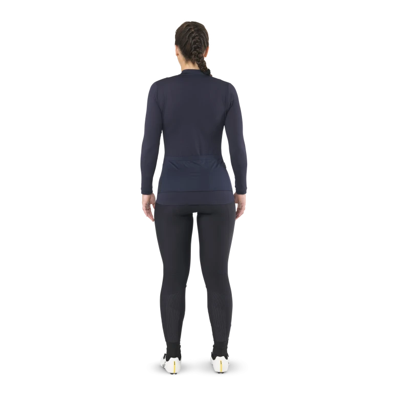 Radtrikot MAVIC AKSIUM Langarm Damen Blau