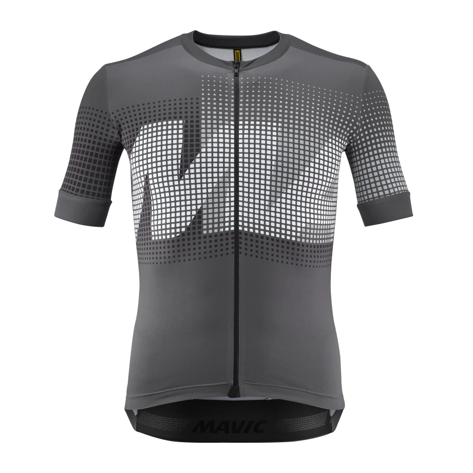 Trikot MAVIC AKSIUM GRAPHIC Kurzarm Grau