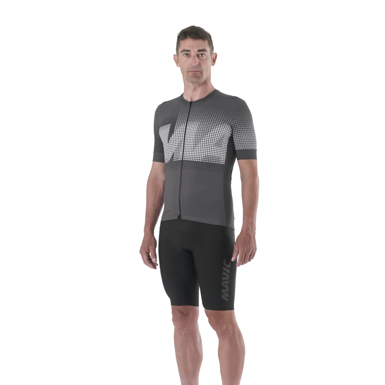 Trikot MAVIC AKSIUM GRAPHIC Kurzarm Grau