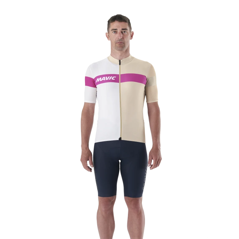 Trikot MAVIC KSYRIUM PRO Kurzarm Beige
