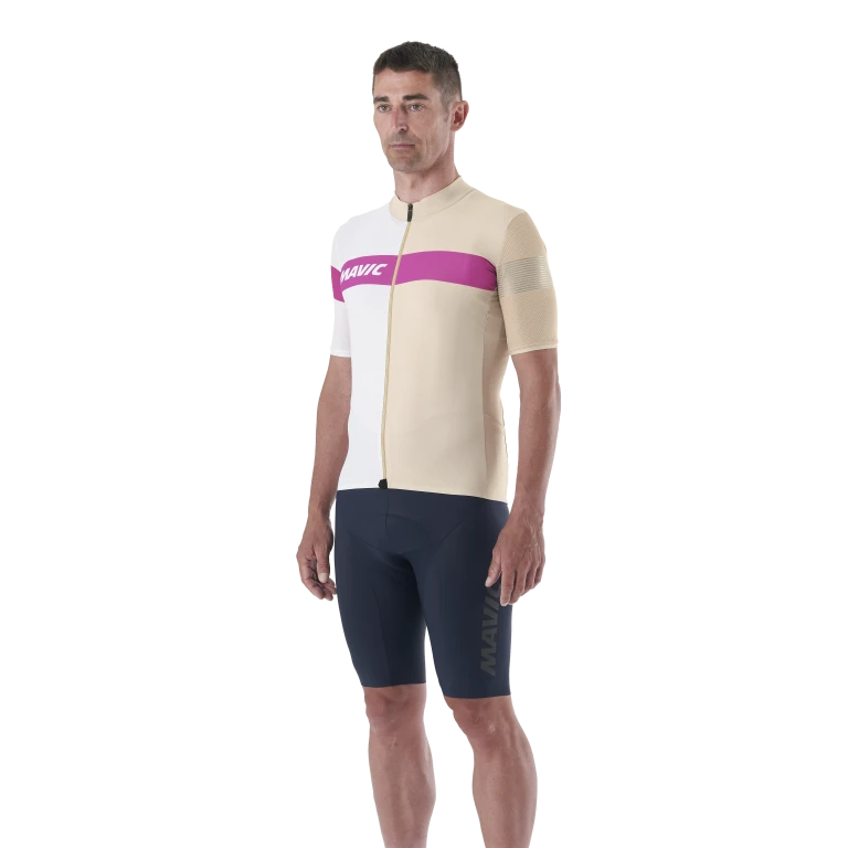 Trikot MAVIC KSYRIUM PRO Kurzarm Beige