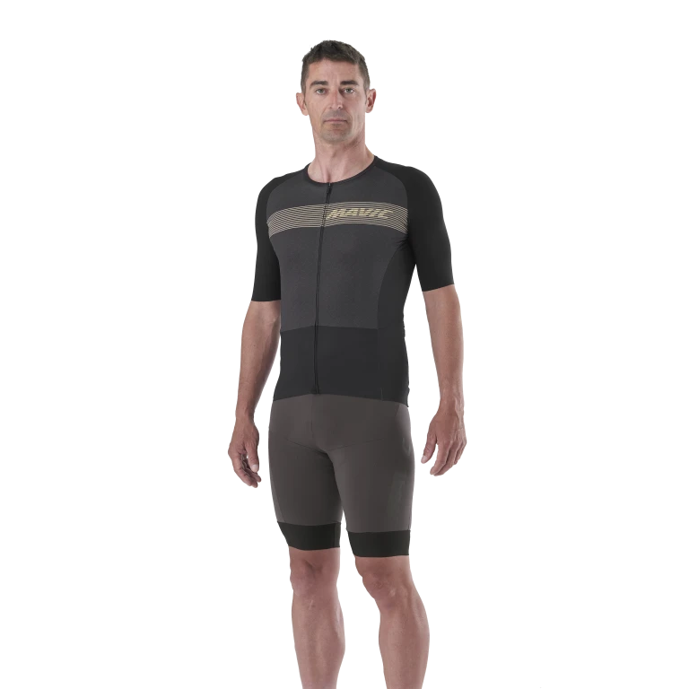 Trikot MAVIC COSMIC Kurzarm Schwarz