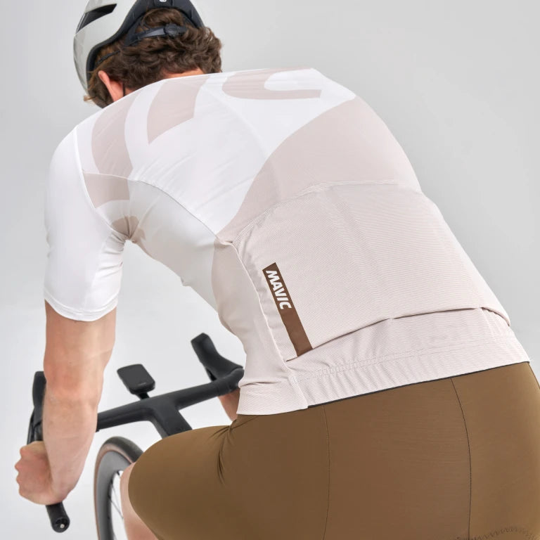 Trikot MAVIC ICON GRAPHIC Kurzarm Beige