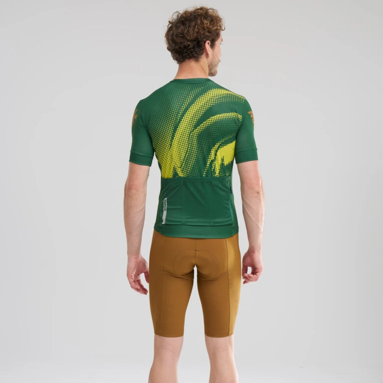 Trikot MAVIC AKSIUM GRAPHIC Kurzarm Grün/Gelb