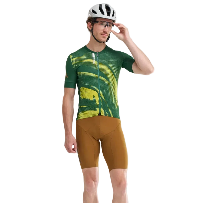 Trikot MAVIC AKSIUM GRAPHIC Kurzarm Grün/Gelb