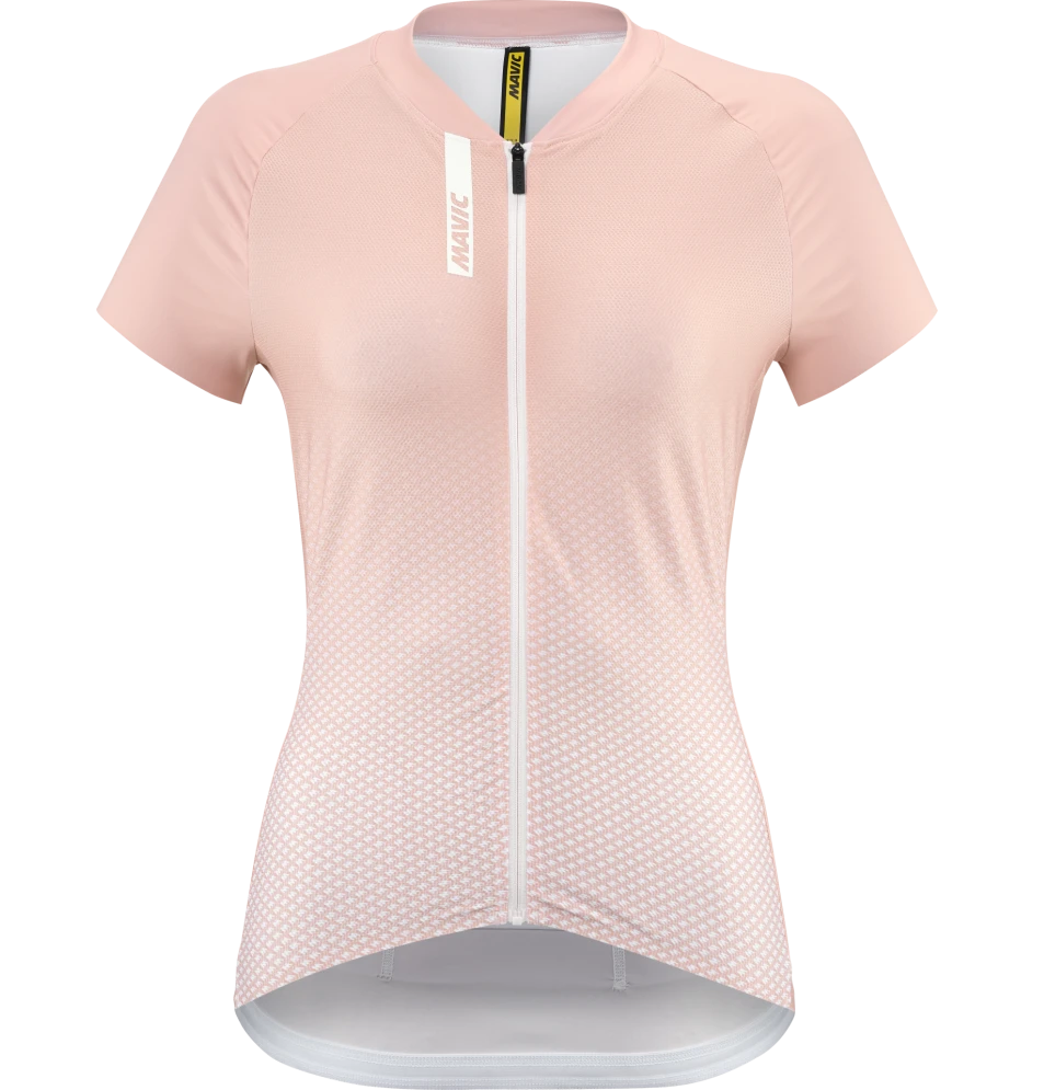 Trikot MAVIC AKSIUM Kurzarm Damen Rosa