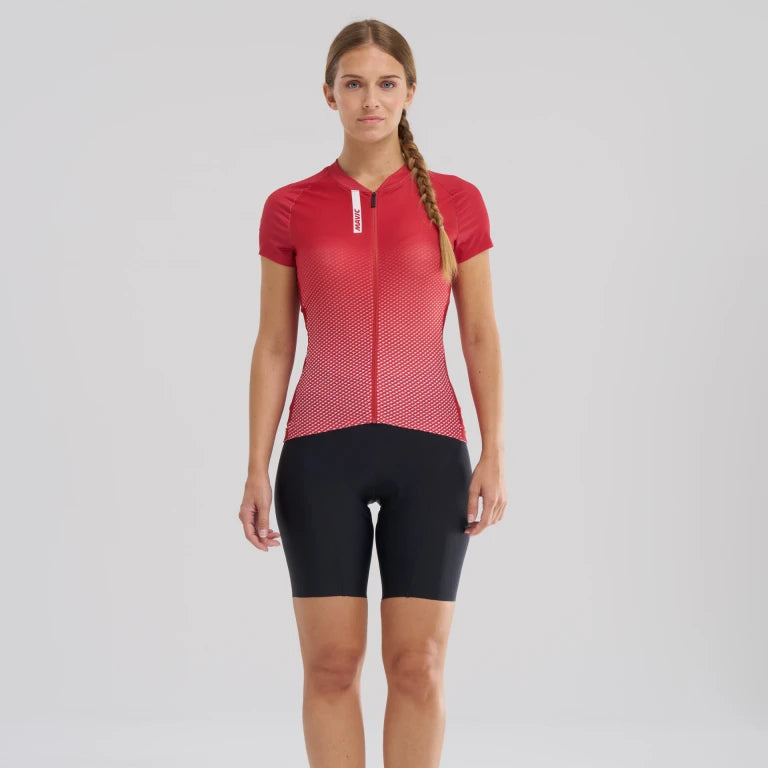 Trikot MAVIC AKSIUM Kurzarm Damen Rot