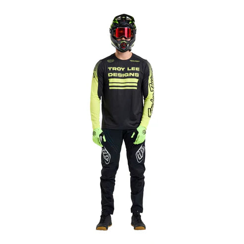 Trikot TROY LEE DESIGNS SPRINT Langarm Schwarz/Gelb