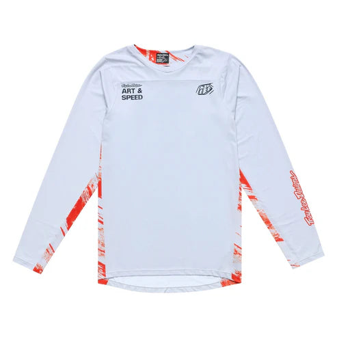Trikot TROY LEE DESIGNS SKYLINE Lange Ärmel Weiß/Rot