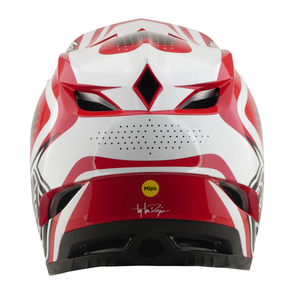 MTB-Helm TROY LEE DESIGNS D4 POLYACRYLITE MIPS THE LINE Rot/Weiß