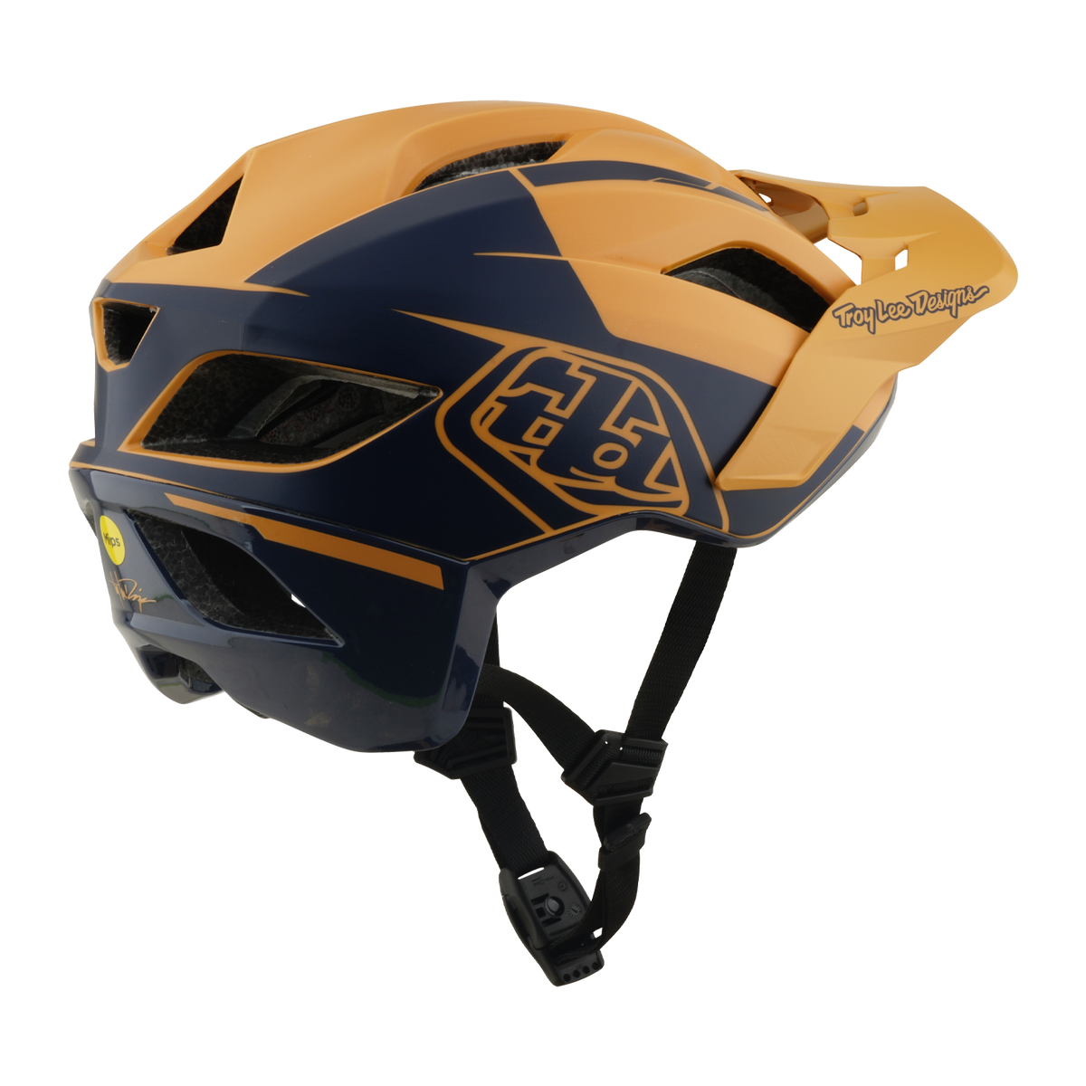 MTB-Helm TROY LEE DESIGNS FLOWLINE SE MIPS HYDRO Senf/Schwarz