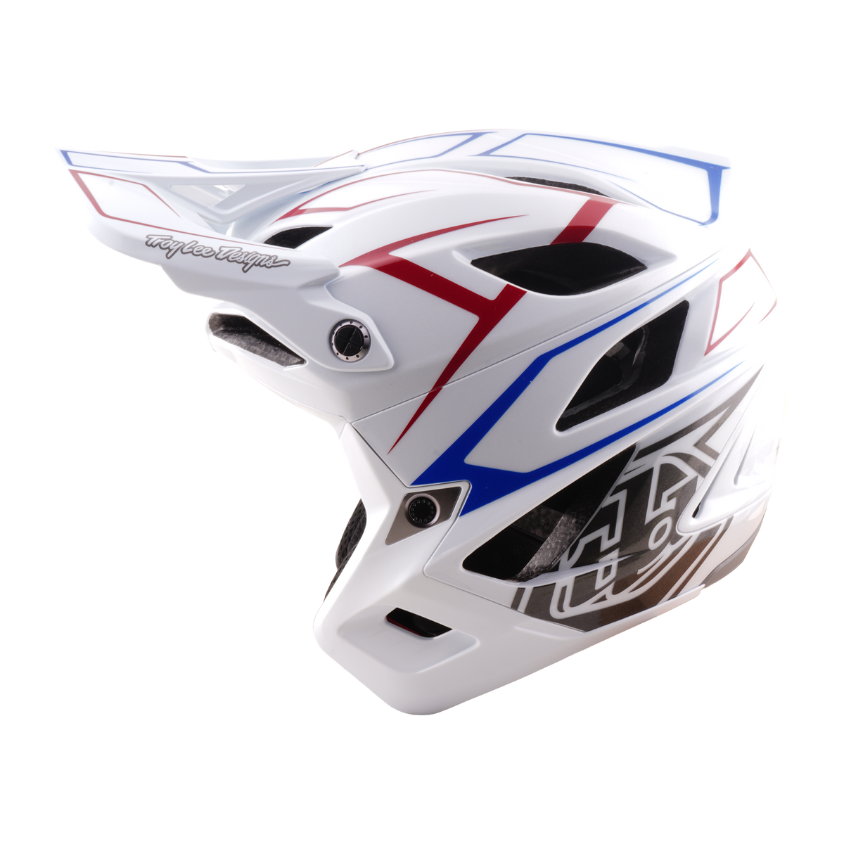 MTB-Helm TROY LEE DESIGNS STAGE STUNT PINSTRIPE Weiß