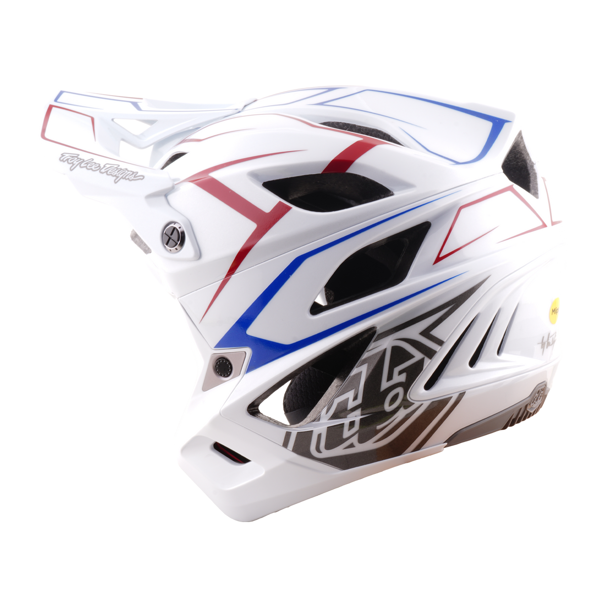 MTB-Helm TROY LEE DESIGNS STAGE STUNT PINSTRIPE Weiß