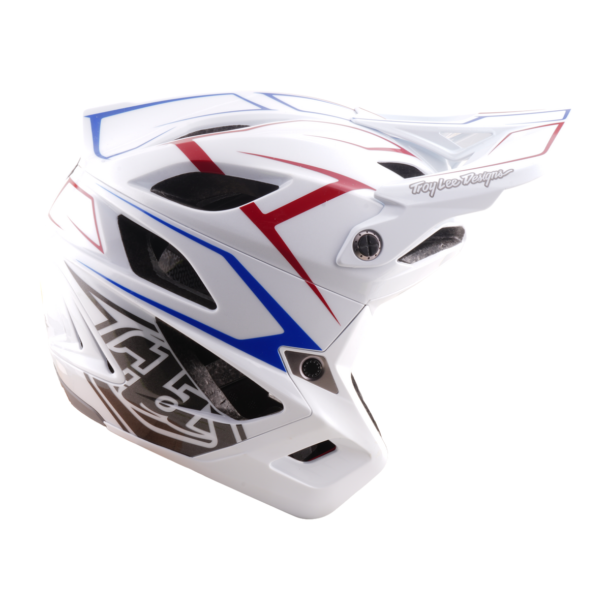 MTB-Helm TROY LEE DESIGNS STAGE STUNT PINSTRIPE Weiß