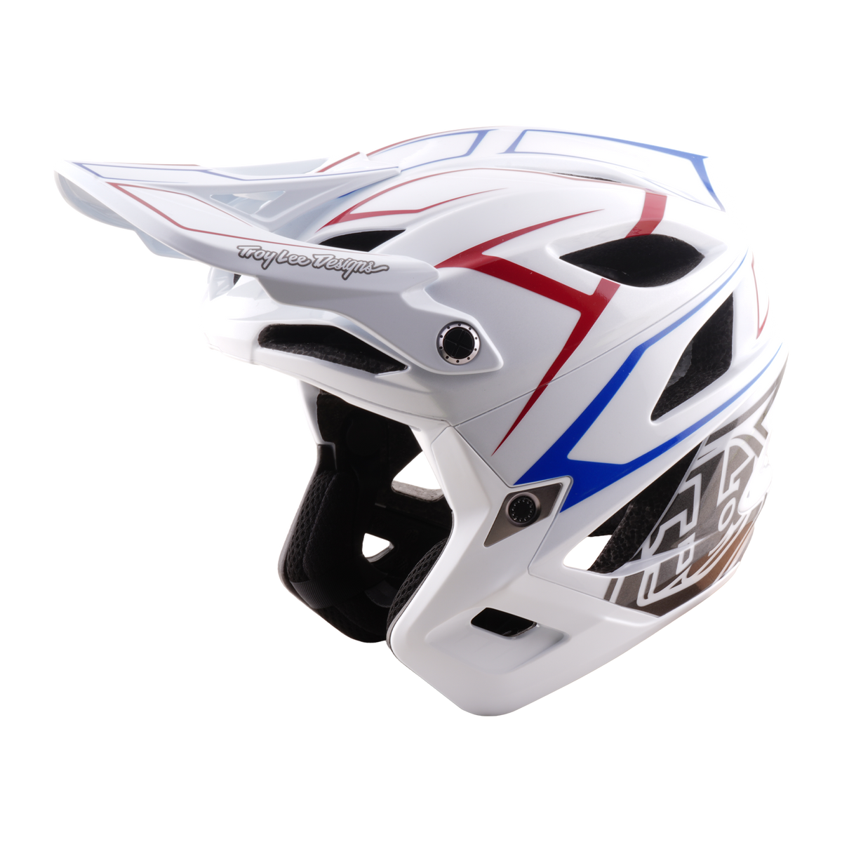 MTB-Helm TROY LEE DESIGNS STAGE STUNT PINSTRIPE Weiß