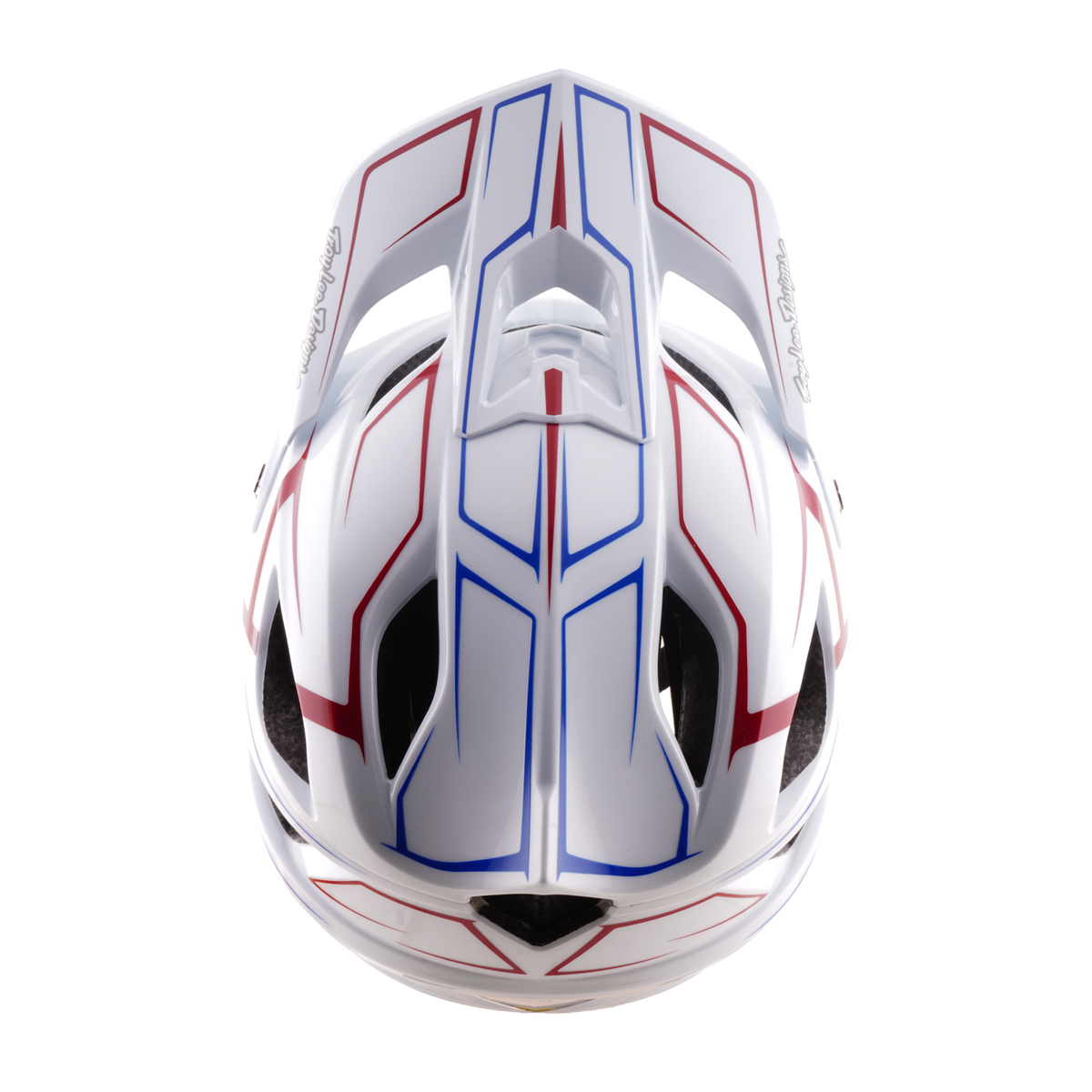 MTB-Helm TROY LEE DESIGNS STAGE STUNT PINSTRIPE Weiß