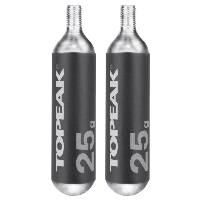 TOPEAK CO2-Kartuschen mit Gewinde 25 g (2 Stück)