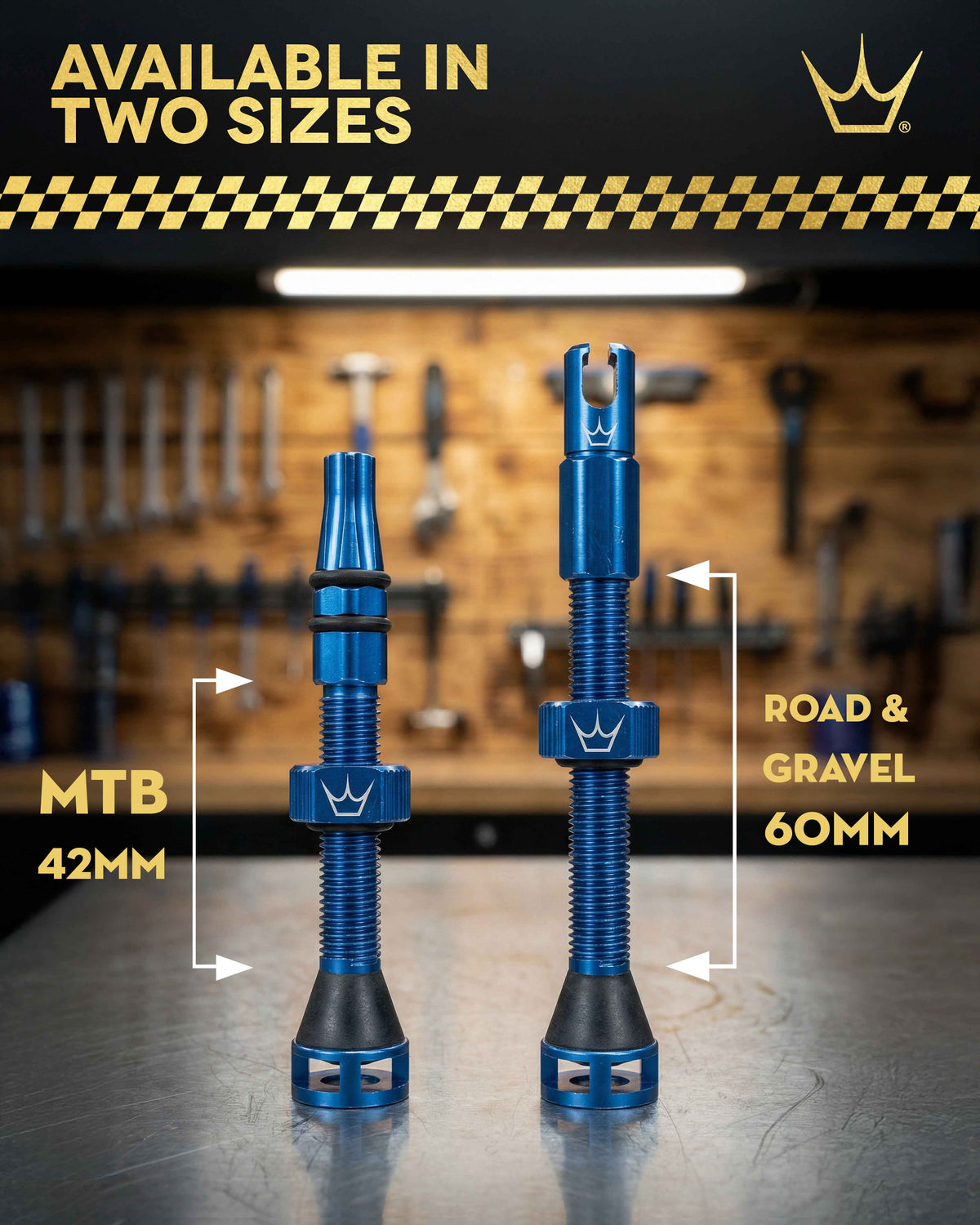 Tubeless-Ventile PEATY'S HOLESHOT FAST FLOW MX 42/60mm (x2) Schwarz