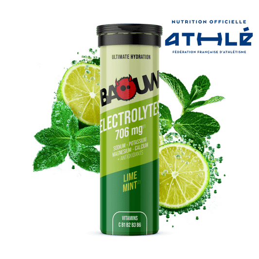 Energiegetränk BAOUW (Röhrchen mit 10 Tabletten) Limette/Minze