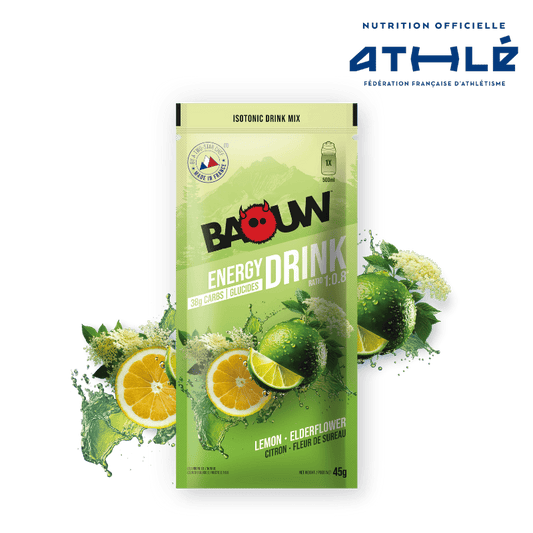 Energiegetränk BAOUW ISOTONIC (45g) Limette/Holunderblüte