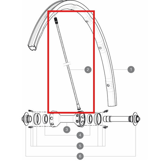 Kit 10 Speichen Vd/Hd MAVIC R-SYS 282.7mm