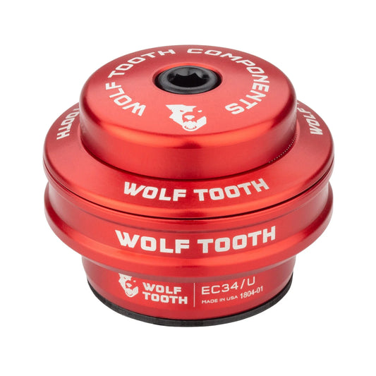 Obere Steuersatzschale für Externen Steuersatz WOLF TOOTH PREMIUM 1"1/8 EC34 Stack 16 mm Rot