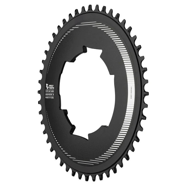 Mono-Kettenblatt 12/13-Gang WOLF TOOTH AERO Sram 107mm Leistungsmesser