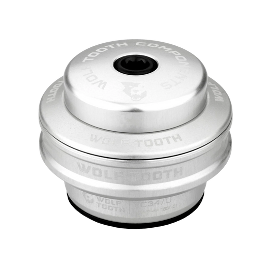 Obere Lagerschale für externen Steuersatz WOLF TOOTH PERFORMANCE 1"1/8 EC34 Stack 16 mm Silber