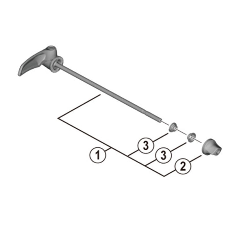Hinterrad-Schnellspannachse SHIMANO 163mm WH-R9200-C50