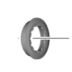 Verschlussring und Kassettenunterlegscheibe SHIMANO CS-R9200
