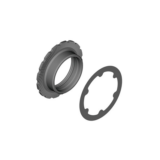 Kettenblatt-Befestigungsmutter und -unterlegscheibe 12G SHIMANO XT FC-M8100 Schwarz