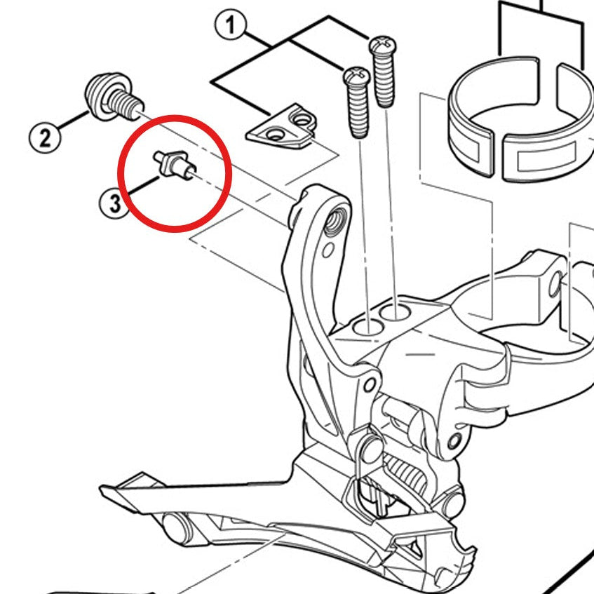 Kabelführung für Umwerfer SHIMANO FD-6800/5800/4700/U5000
