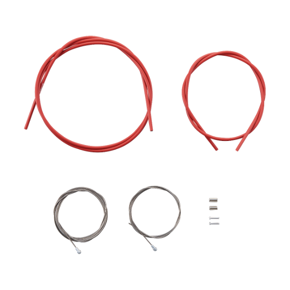 Brems-Kabel- und Hüllenkabel-Kit SHIMANO PTFE Rot