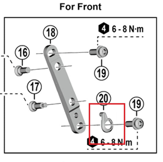 SHIMANO Ausrichtungsscheibe für Flat-Mount-Adapter