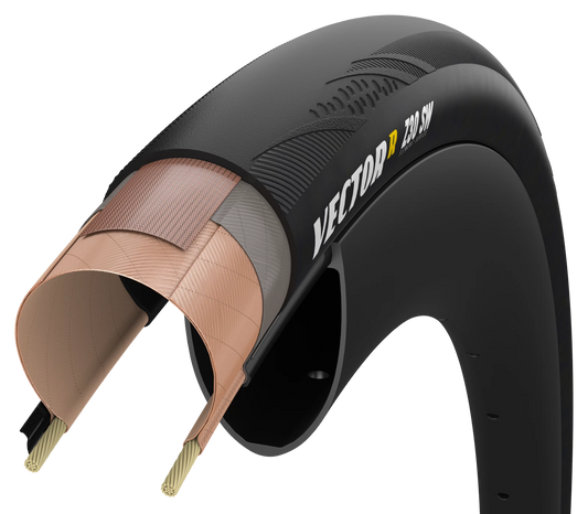 Reifen ZIPP GOODYEAR VECTOR R SW Tubeless Ready Schwarz