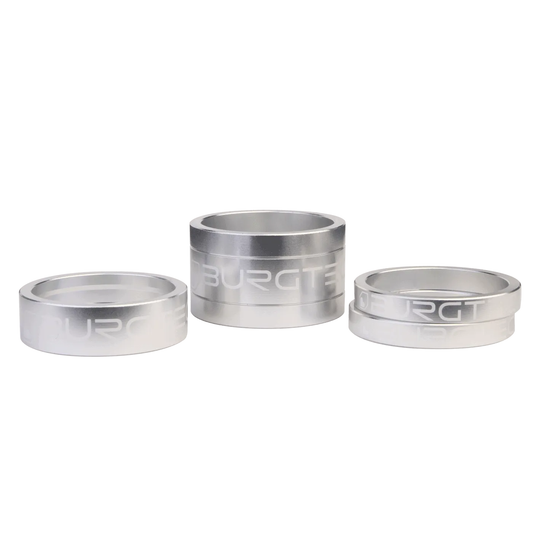Kit Steuersatz-Distanzringe BURGTEC 1"1/8 Silber