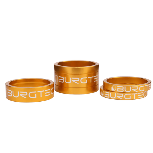 Kit Steuersatz-Distanzringe BURGTEC 1"1/8 Gold