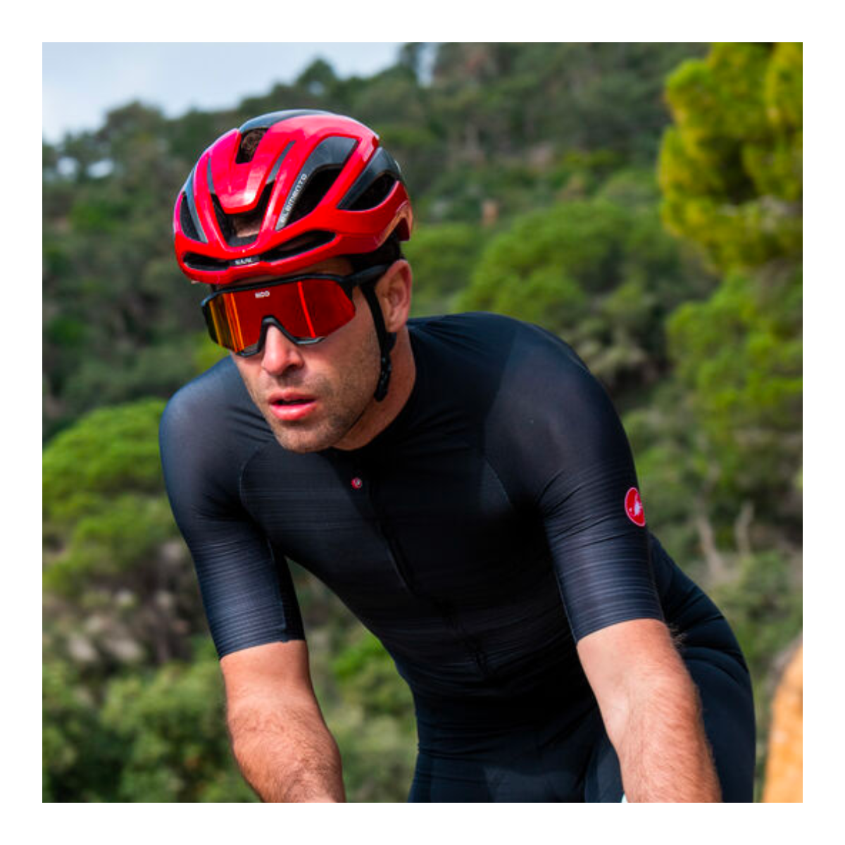 Rennradhelm KASK ELEMENTO Rot