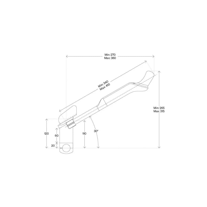 Lenker-Verlängerungen DEDA FAST PRO für Blips Sram