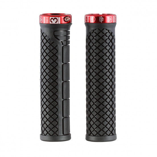 Grips SB3 SHARK Lock-On 132 mm Schwarz/Rot